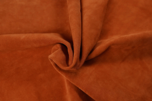 Спилок велюр, цвет мандарин