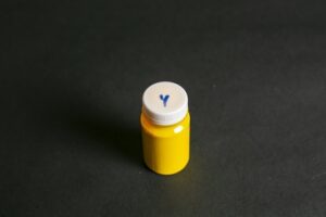 Краска для уреза кожи LeTech, цвет желтый